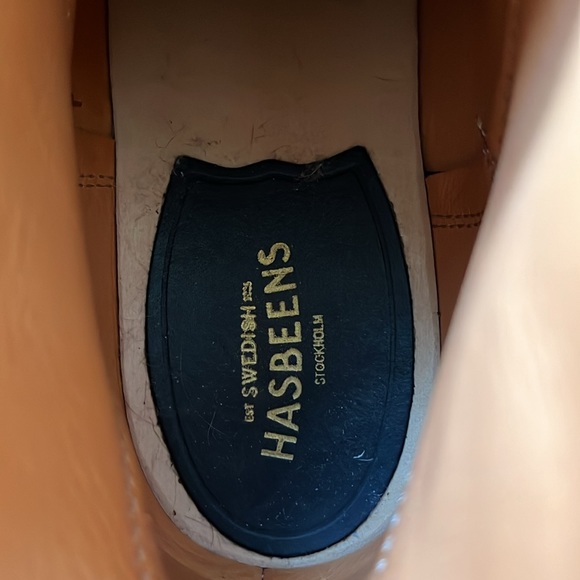 Purple suede Swedish Hasbeens booties 38 8 - Picture 5 of 9